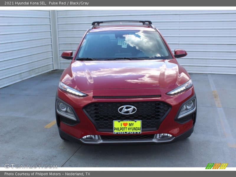 Pulse Red / Black/Gray 2021 Hyundai Kona SEL