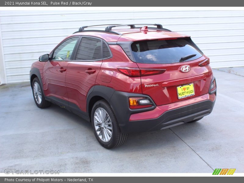 Pulse Red / Black/Gray 2021 Hyundai Kona SEL