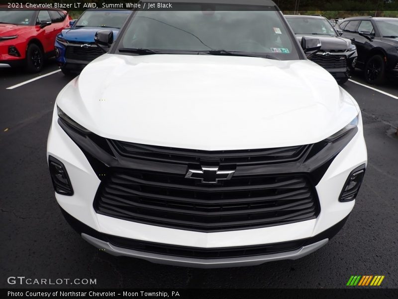 Summit White / Jet Black 2021 Chevrolet Blazer LT AWD
