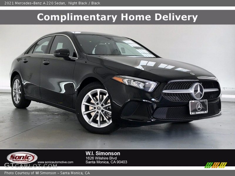 Night Black / Black 2021 Mercedes-Benz A 220 Sedan