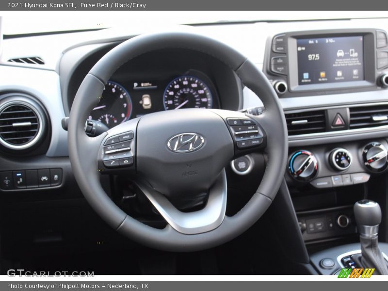 Pulse Red / Black/Gray 2021 Hyundai Kona SEL