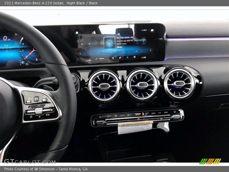 Dashboard of 2021 A 220 Sedan