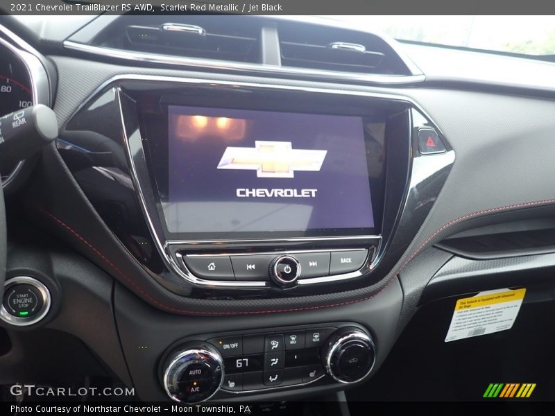 Controls of 2021 TrailBlazer RS AWD