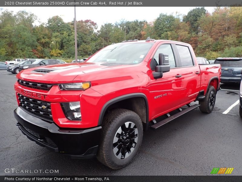 Red Hot / Jet Black 2020 Chevrolet Silverado 2500HD Custom Crew Cab 4x4