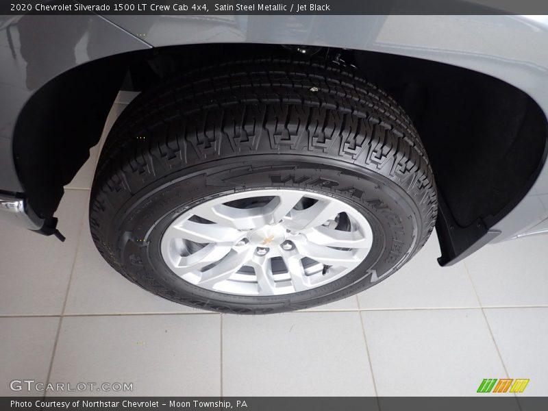Satin Steel Metallic / Jet Black 2020 Chevrolet Silverado 1500 LT Crew Cab 4x4