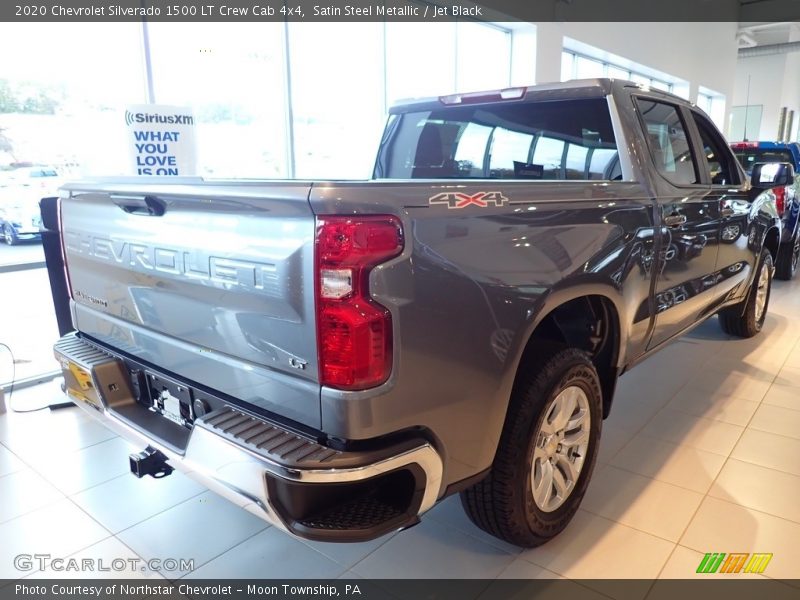 Satin Steel Metallic / Jet Black 2020 Chevrolet Silverado 1500 LT Crew Cab 4x4