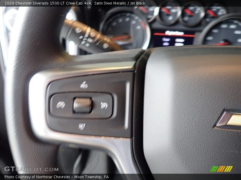Satin Steel Metallic / Jet Black 2020 Chevrolet Silverado 1500 LT Crew Cab 4x4