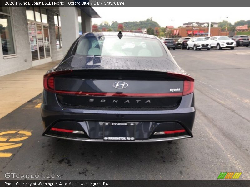 Oxford Blue / Dark Gray/Camel 2020 Hyundai Sonata SEL Hybrid