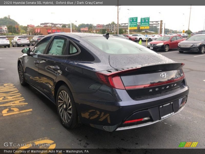 Oxford Blue / Dark Gray/Camel 2020 Hyundai Sonata SEL Hybrid
