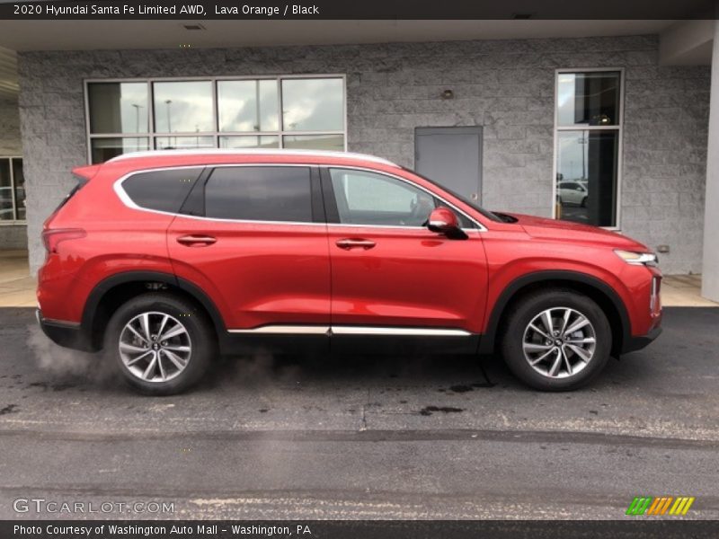 Lava Orange / Black 2020 Hyundai Santa Fe Limited AWD