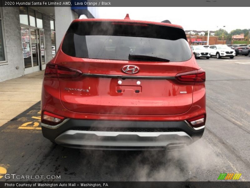 Lava Orange / Black 2020 Hyundai Santa Fe Limited AWD