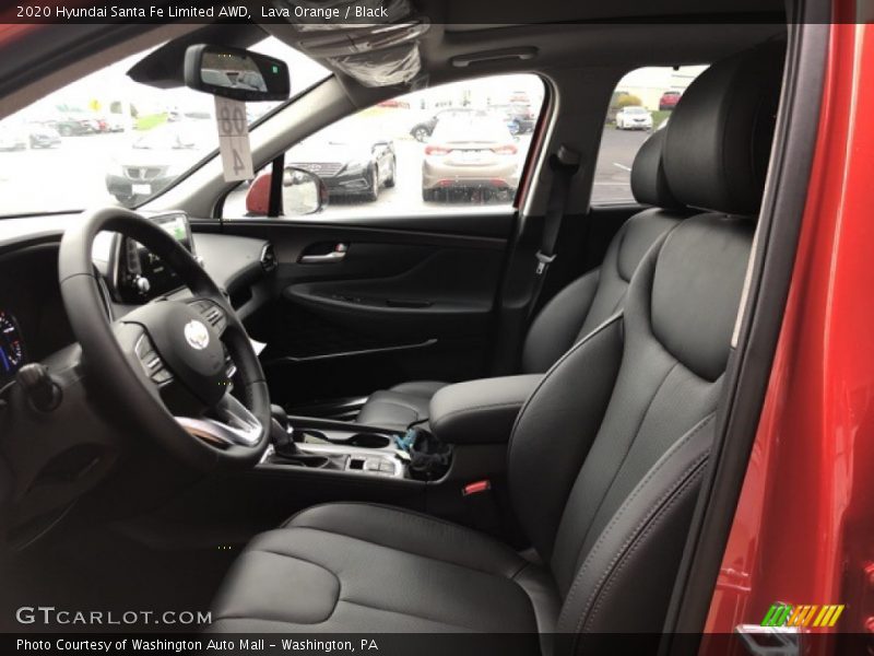 Lava Orange / Black 2020 Hyundai Santa Fe Limited AWD