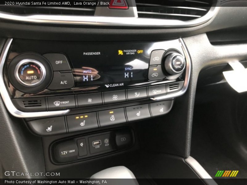 Lava Orange / Black 2020 Hyundai Santa Fe Limited AWD