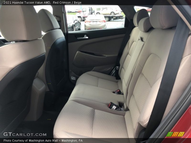 Red Crimson / Beige 2021 Hyundai Tucson Value AWD