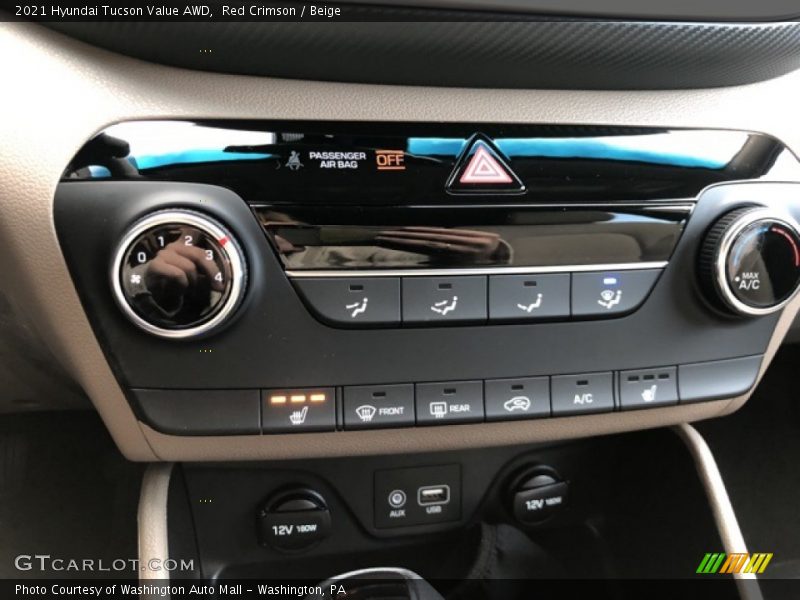 Red Crimson / Beige 2021 Hyundai Tucson Value AWD