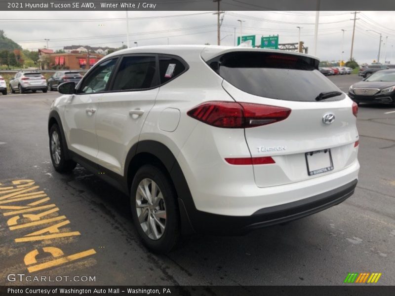Winter White / Gray 2021 Hyundai Tucson SE AWD
