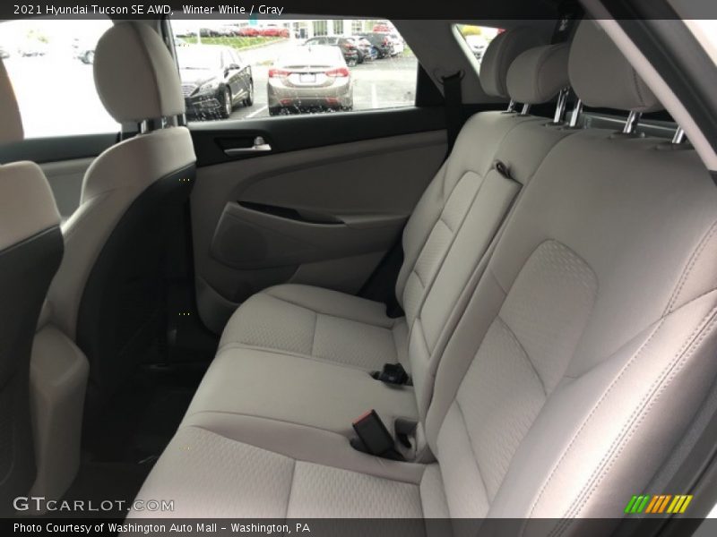 Winter White / Gray 2021 Hyundai Tucson SE AWD