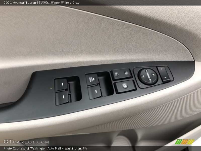 Winter White / Gray 2021 Hyundai Tucson SE AWD