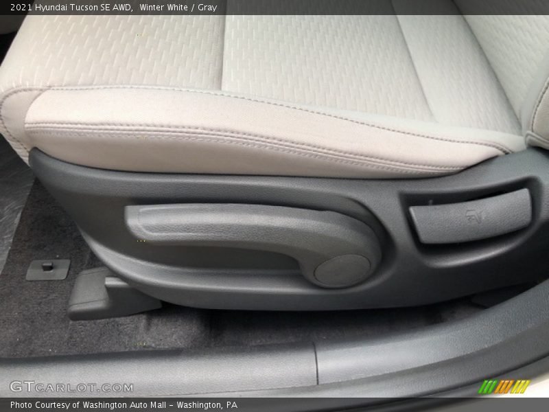 Winter White / Gray 2021 Hyundai Tucson SE AWD