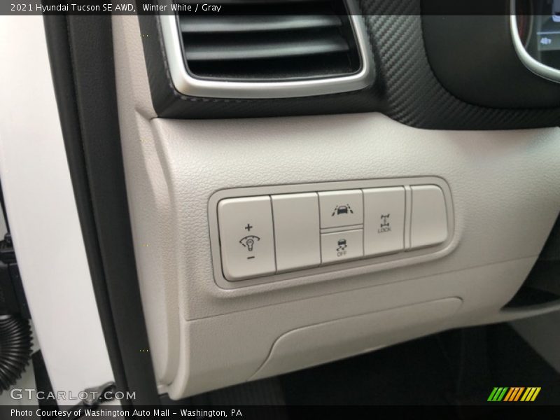 Winter White / Gray 2021 Hyundai Tucson SE AWD
