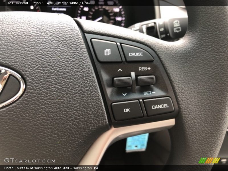 Winter White / Gray 2021 Hyundai Tucson SE AWD