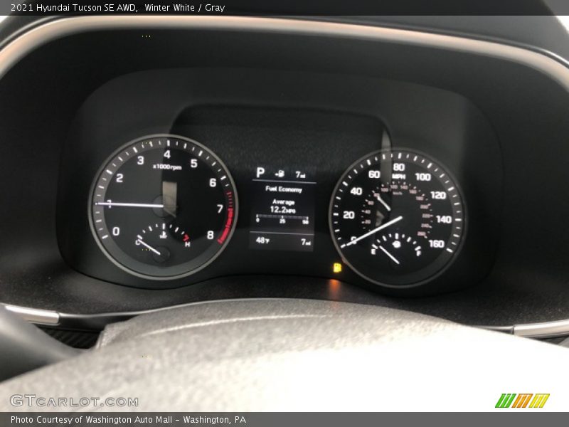 Winter White / Gray 2021 Hyundai Tucson SE AWD