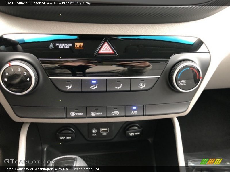 Winter White / Gray 2021 Hyundai Tucson SE AWD