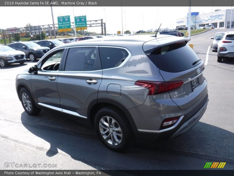 Machine Gray / Black 2019 Hyundai Santa Fe SE AWD