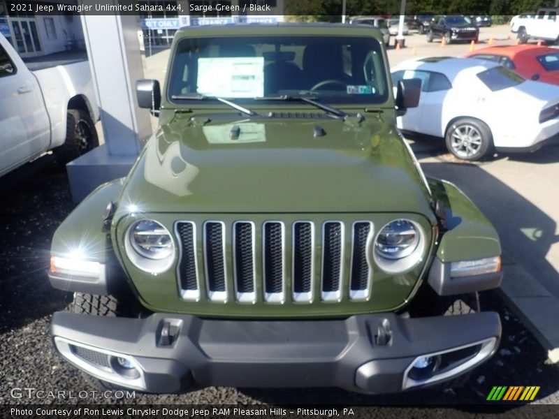 Sarge Green / Black 2021 Jeep Wrangler Unlimited Sahara 4x4