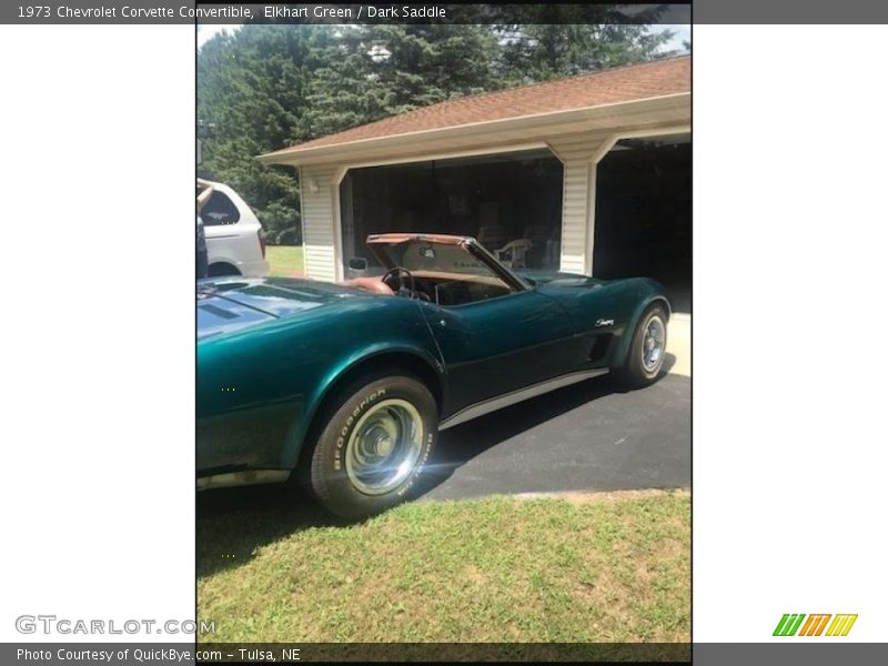 Elkhart Green / Dark Saddle 1973 Chevrolet Corvette Convertible