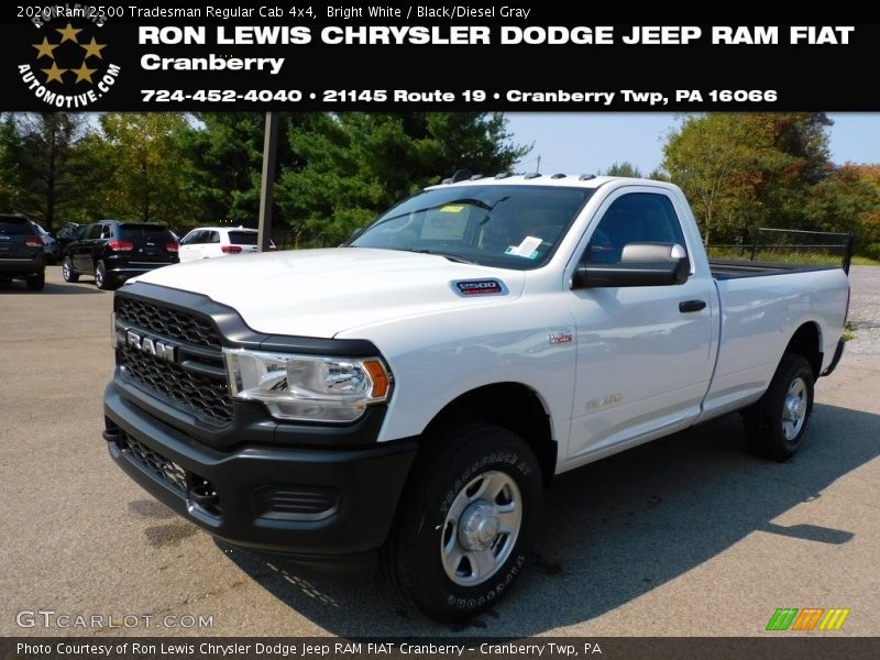 Bright White / Black/Diesel Gray 2020 Ram 2500 Tradesman Regular Cab 4x4