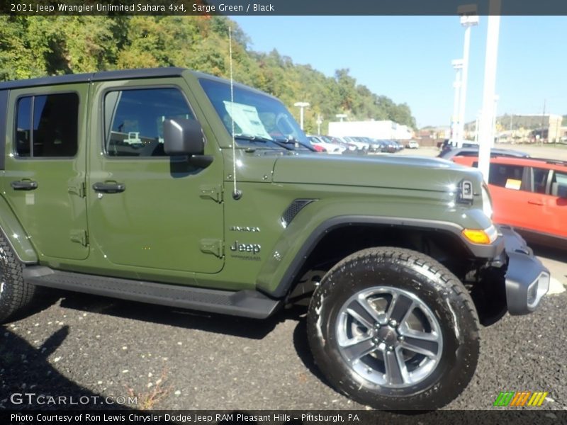 Sarge Green / Black 2021 Jeep Wrangler Unlimited Sahara 4x4