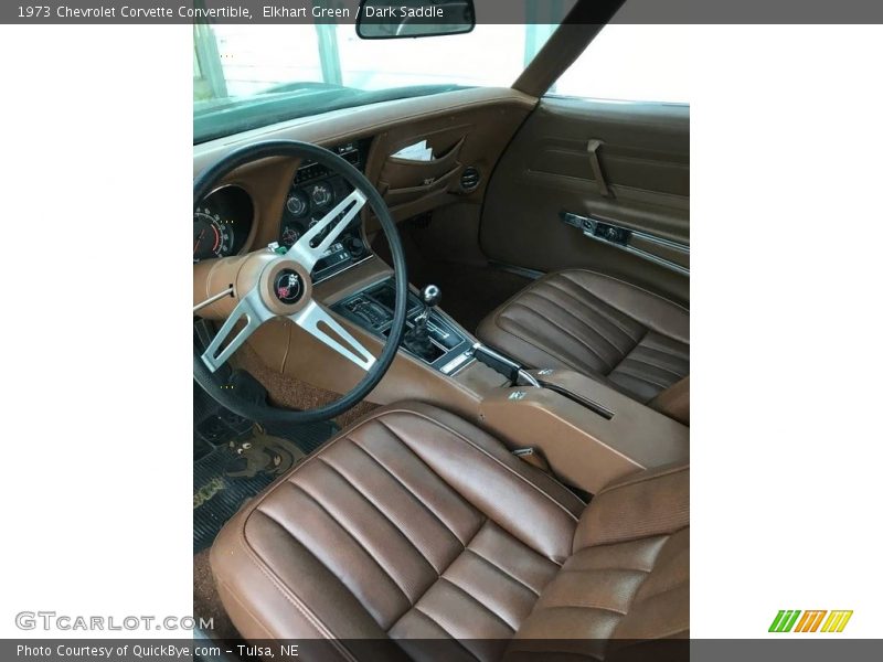  1973 Corvette Convertible Dark Saddle Interior