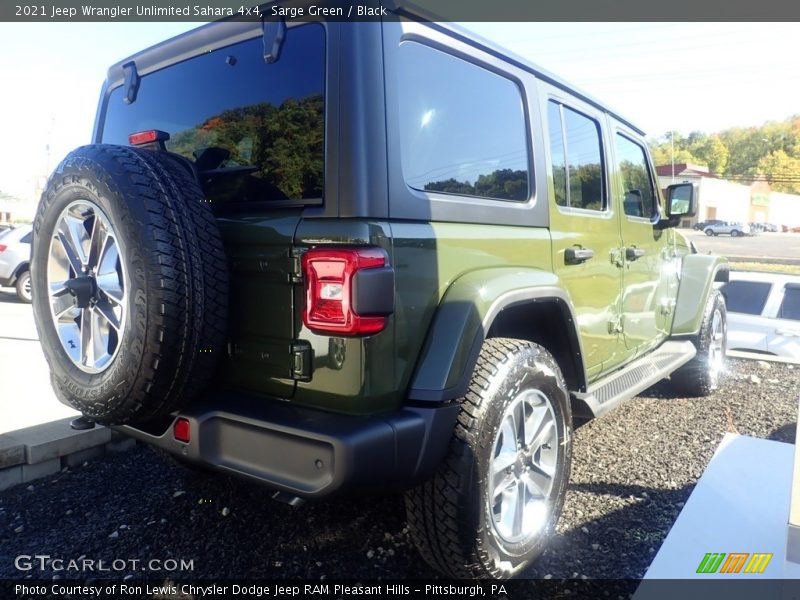 Sarge Green / Black 2021 Jeep Wrangler Unlimited Sahara 4x4