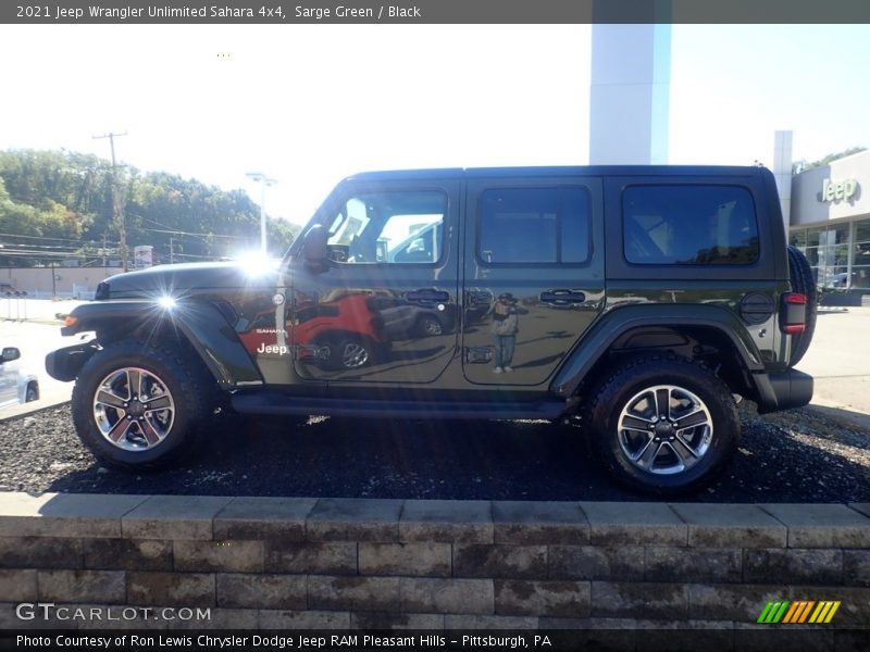 Sarge Green / Black 2021 Jeep Wrangler Unlimited Sahara 4x4