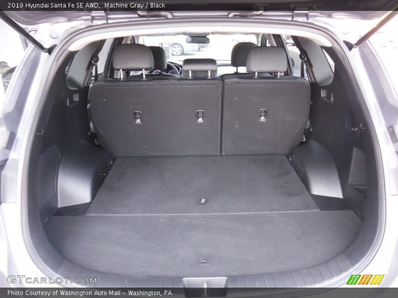 Machine Gray / Black 2019 Hyundai Santa Fe SE AWD