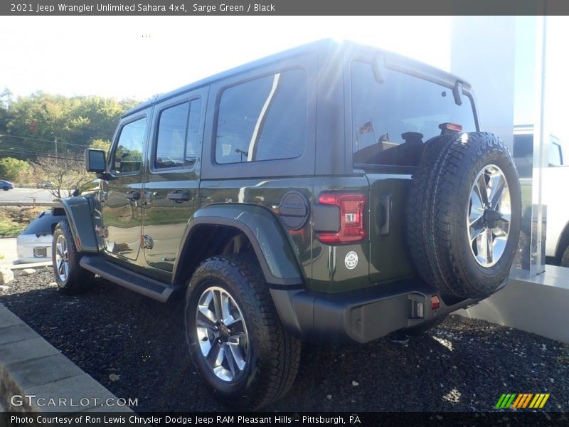 Sarge Green / Black 2021 Jeep Wrangler Unlimited Sahara 4x4