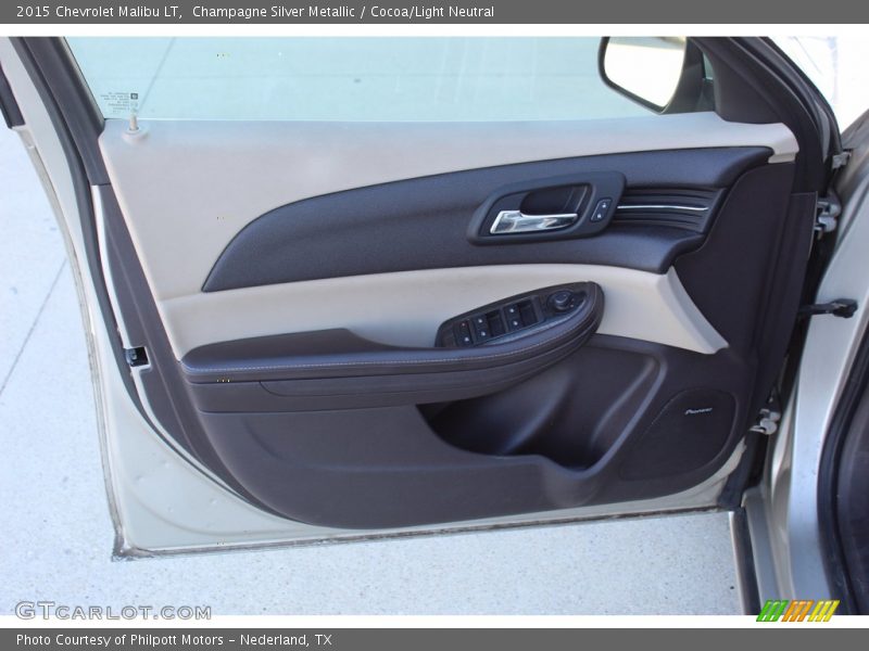 Champagne Silver Metallic / Cocoa/Light Neutral 2015 Chevrolet Malibu LT