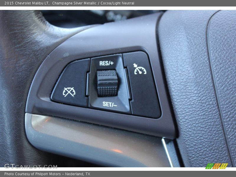 Champagne Silver Metallic / Cocoa/Light Neutral 2015 Chevrolet Malibu LT