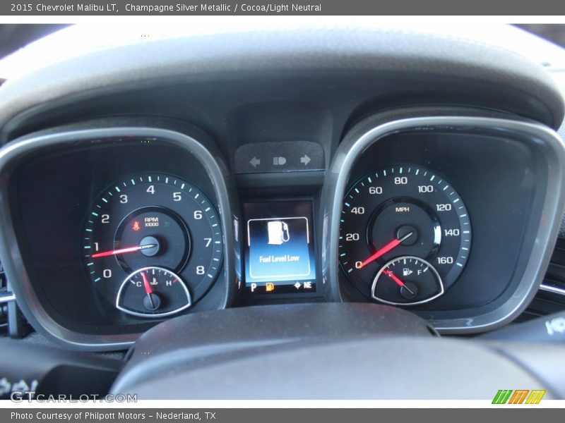 Champagne Silver Metallic / Cocoa/Light Neutral 2015 Chevrolet Malibu LT