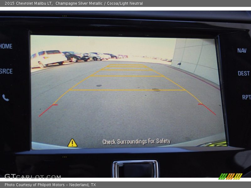 Champagne Silver Metallic / Cocoa/Light Neutral 2015 Chevrolet Malibu LT