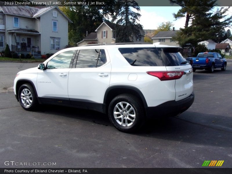 Summit White / Jet Black 2019 Chevrolet Traverse LT AWD