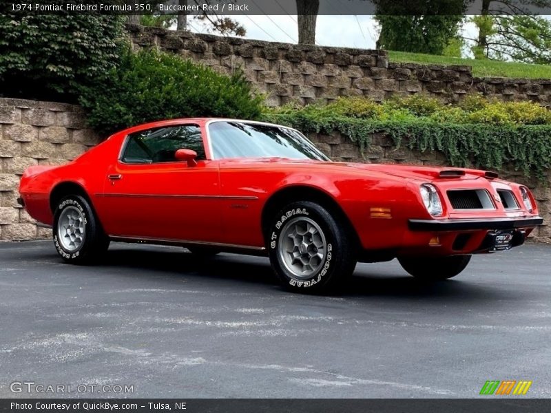 Buccaneer Red / Black 1974 Pontiac Firebird Formula 350