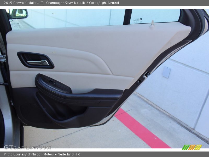 Champagne Silver Metallic / Cocoa/Light Neutral 2015 Chevrolet Malibu LT