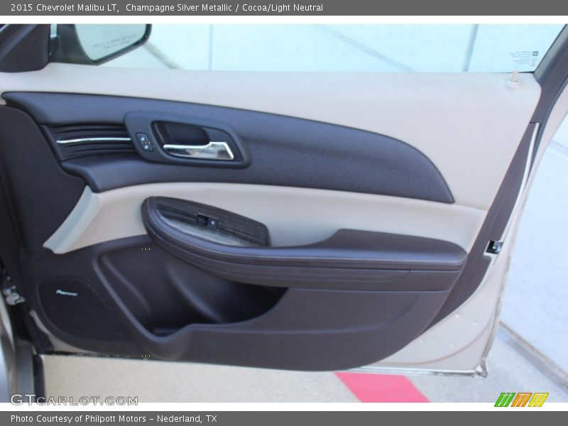 Champagne Silver Metallic / Cocoa/Light Neutral 2015 Chevrolet Malibu LT