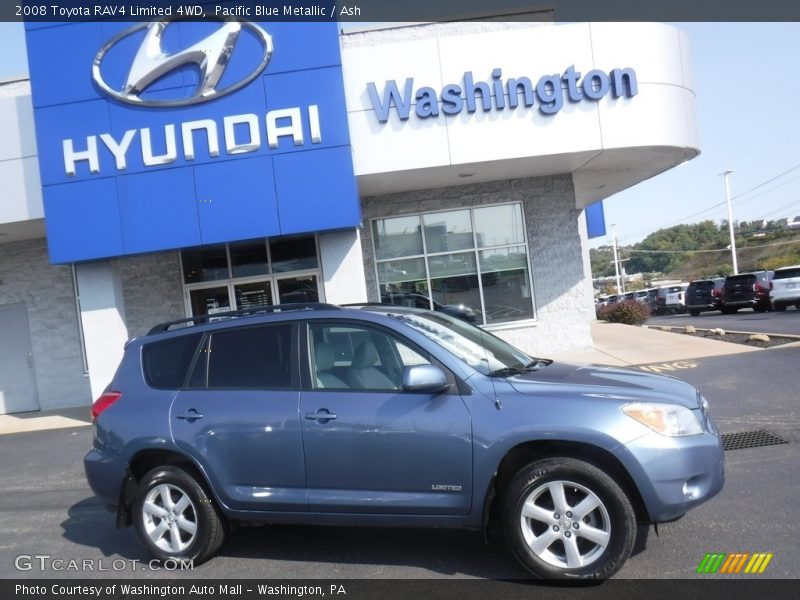 Pacific Blue Metallic / Ash 2008 Toyota RAV4 Limited 4WD