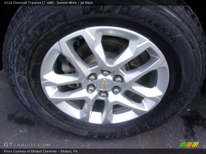 Summit White / Jet Black 2019 Chevrolet Traverse LT AWD