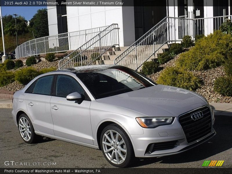 Florett Silver Metallic / Titanium Gray 2015 Audi A3 2.0 TDI Premium