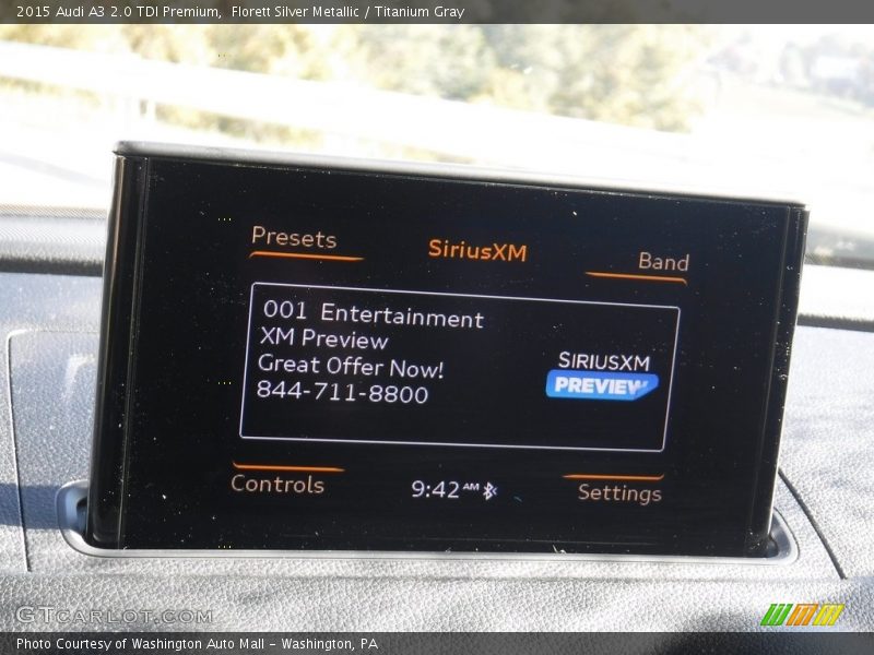 Florett Silver Metallic / Titanium Gray 2015 Audi A3 2.0 TDI Premium