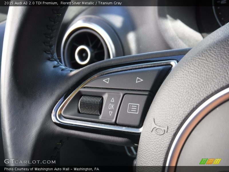 Florett Silver Metallic / Titanium Gray 2015 Audi A3 2.0 TDI Premium